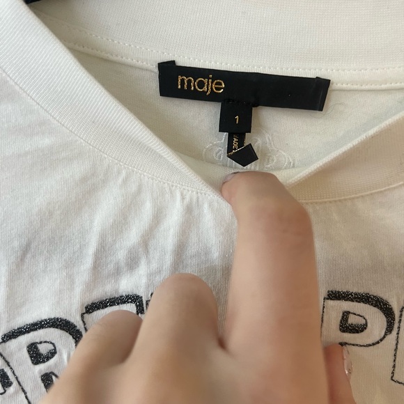 Maje T-Shirt with Free Spirit Embroidery - Picture 4 of 6